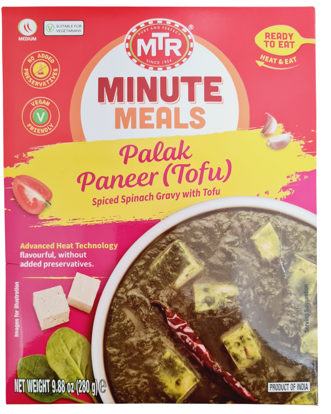 MTR Palak Paneer (Tofu) Ready to Eat 300gm