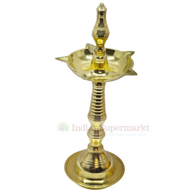 Traditional Brass  Deepam for Pooja 21cm