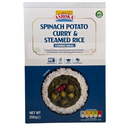 Ashoka Aloo Palak  (Spinach Potato) & Steamed Rice Combo Meal - 250gm