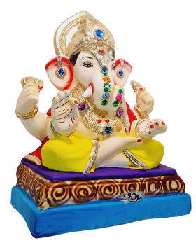 Eco Friendly Ganesha Dagdusheth Double Load Ganesha 13"