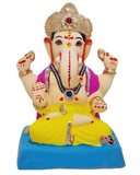 Eco Friendly Padmasana Ganpati Bappa Murti or Shadu Mati Ganesha 9"