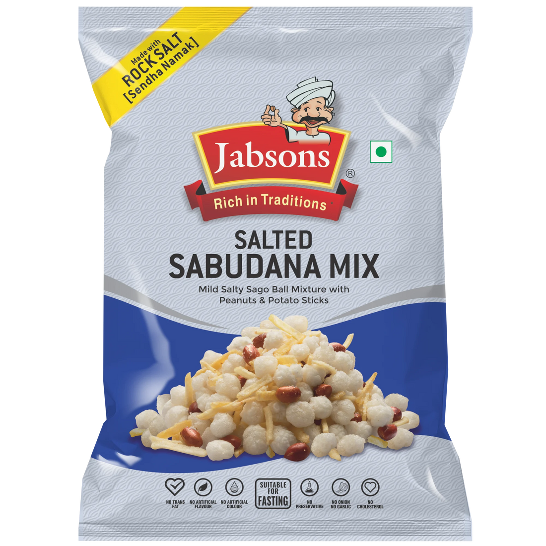 Jabsons Namkeen  Sabudana Mix  - Salty 180gm
