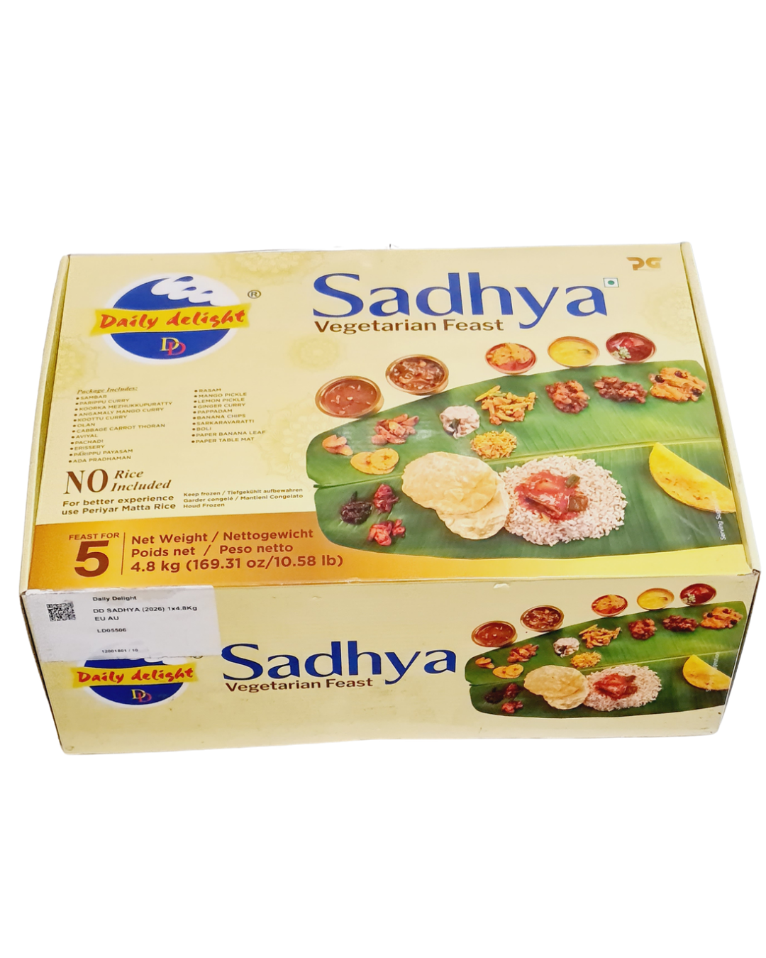 Daily Delight Frozen Sadhya Kit (Feast for 5 )- 4,80kg (Delivery in Berlin)