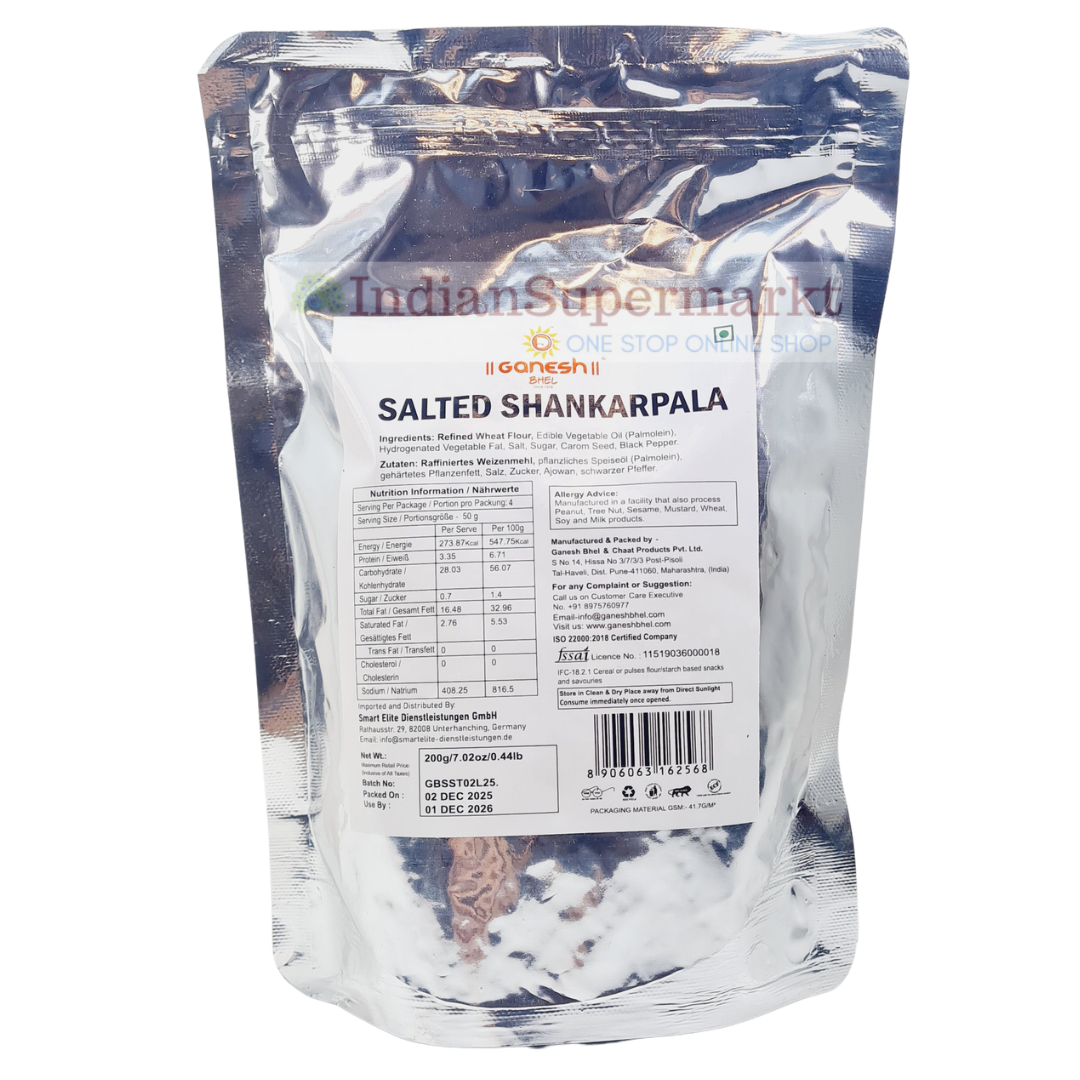 Ganesh Bhel Salted Shankarpala 200gm - IndianSupermarkt