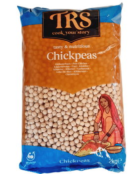 TRS/Heera White Chick Peas 2kg - IndianSupermarkt