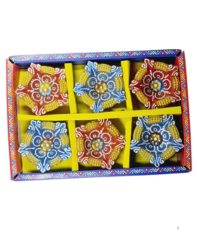 Clay Diya or  Mitti Diya  - Set of 6