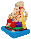 Eco Friendly Ganesha Rajmudra Ganesha or Shadu Mitti Ganesh 10"