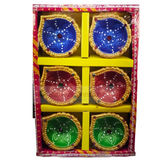 Clay Diya or  Mitti Diya - Set of 6