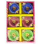 Clay Diya or  Mitti Diya - Set of 6