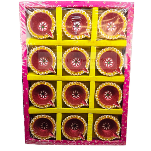 Clay Diya  or Mitti Diya - Pack of 12