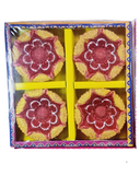 Random Design Clay Mitti Diya - Set of 4