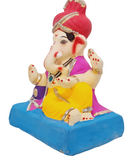 Eco Friendly Ganesha Phetawala Ganpati or Shadu Mitti Ganesha 9"