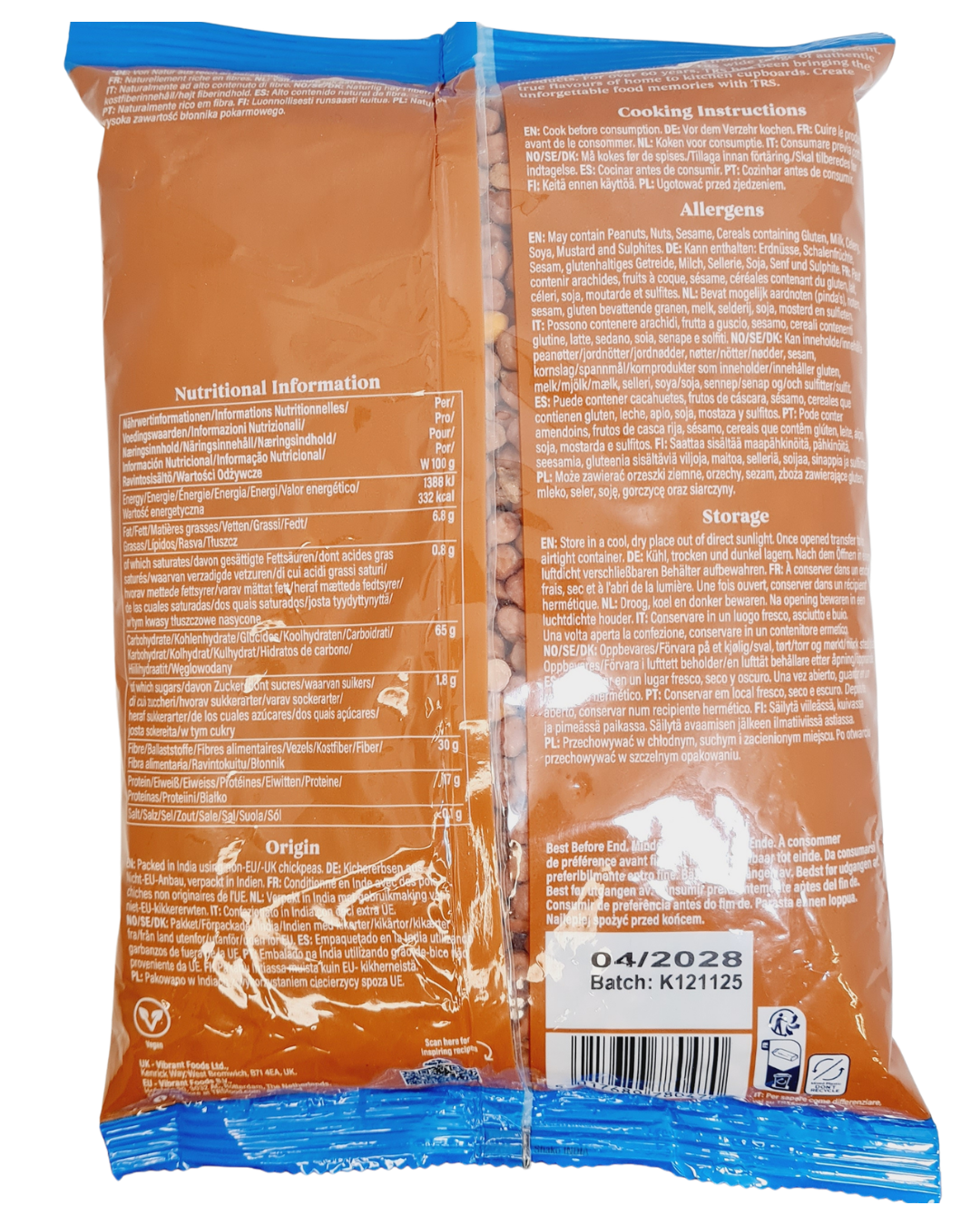 TRS Brown Chick Peas or Kala Chana  1Kg - IndianSupermarkt