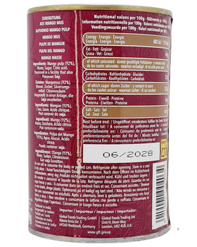 Schani Alphonso Mango Pulp(Puree) 450gm