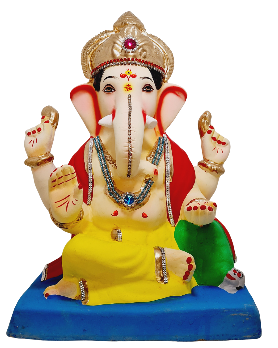 Eco Friendly Swami Samartha Ganesha or Shadu Mati Ganpati 13"