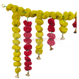 Artificial  Marigold Toran With Bell