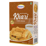 A box of Maniarr's Khari Puffs Jeera flavor - indiansupermarkt