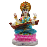 God Statue Poly Marble Maa Saraswati