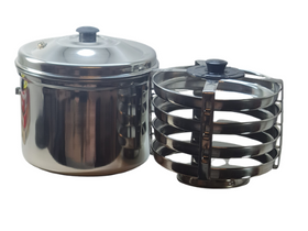 Stainless Steel  Dhokla cooker (Gas & Induction Compatible)