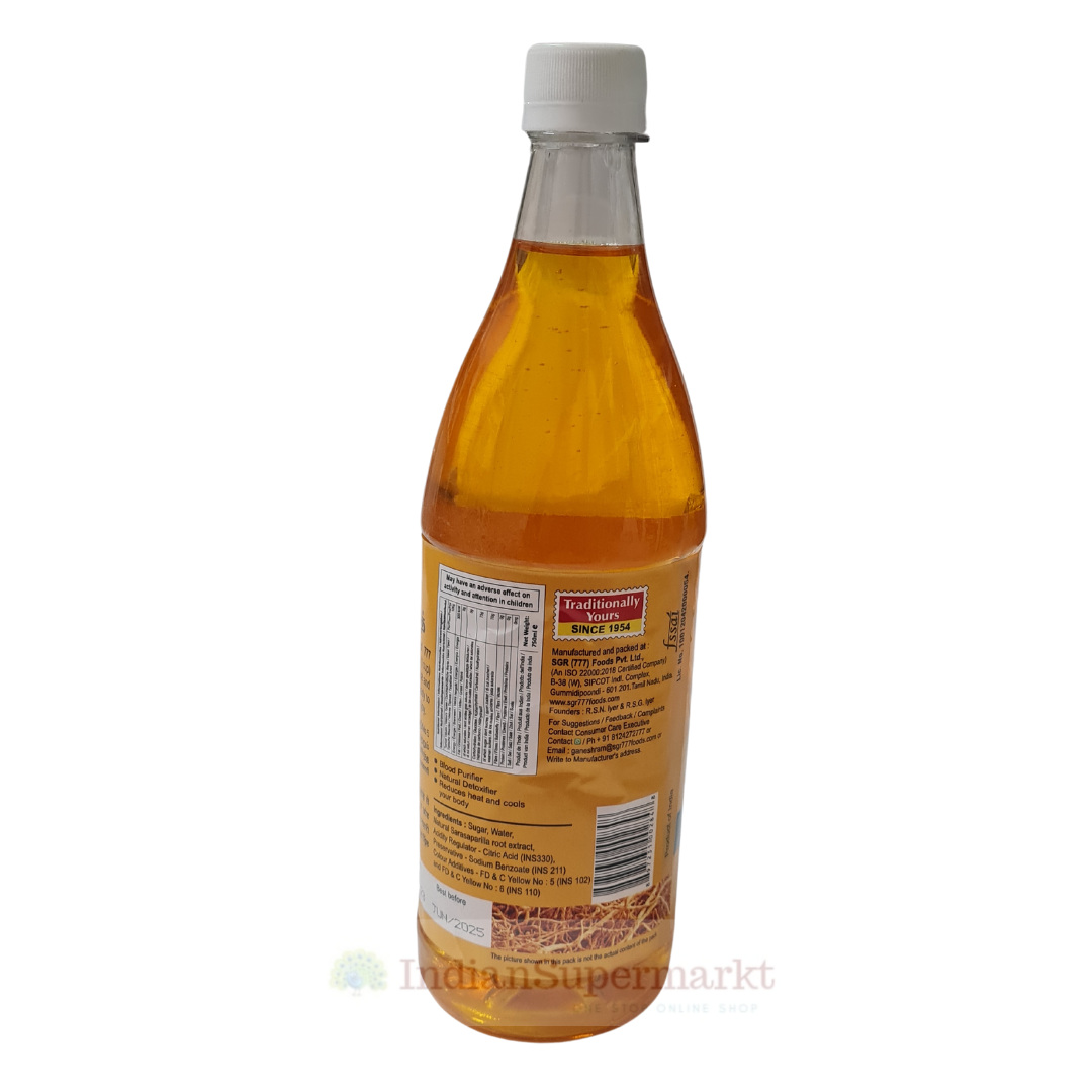 777 Brand Nannari Sharbat 750ml - IndianSupermarkt
