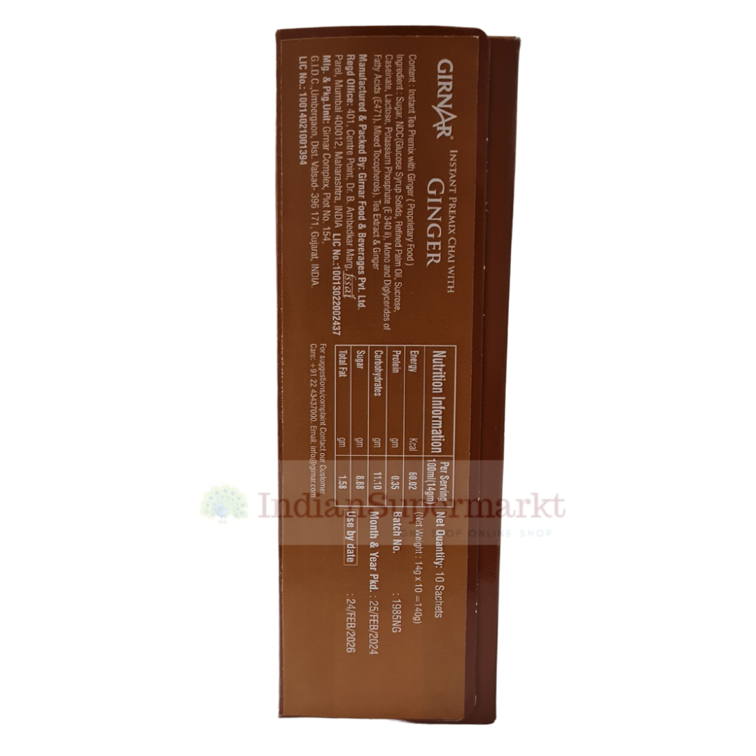 Girnar Instant Ginger Chai (Premix) 10secs - IndianSupermarkt