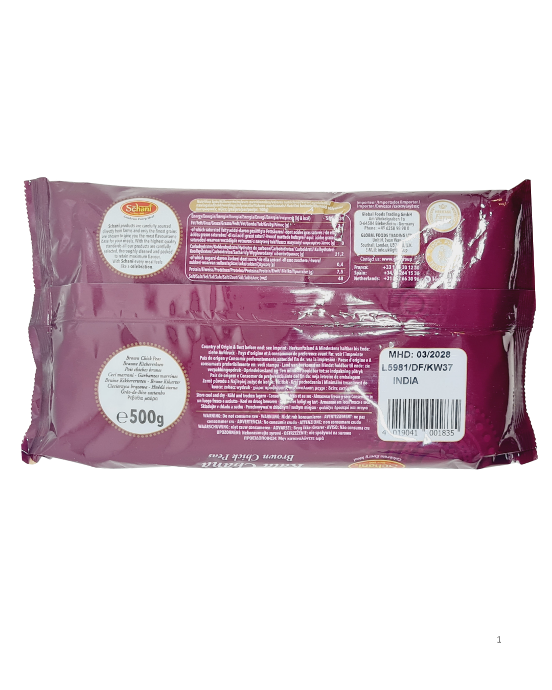 Kala chana or Brown chick peas - indiansupermarkt