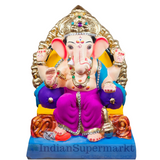 Eco Friendly Ganesha  Lal Bagh Raja  Double Load  or Shadu Mati Ganesha 13"