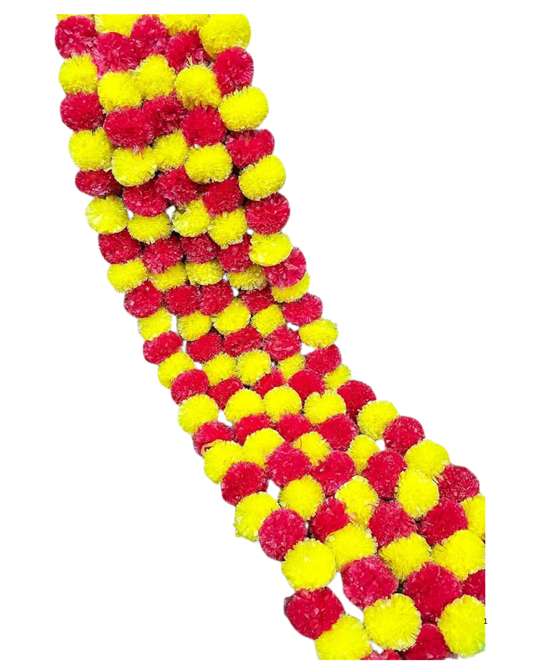 Toran Mix Yellow and Red Marigold flowers Set of 2