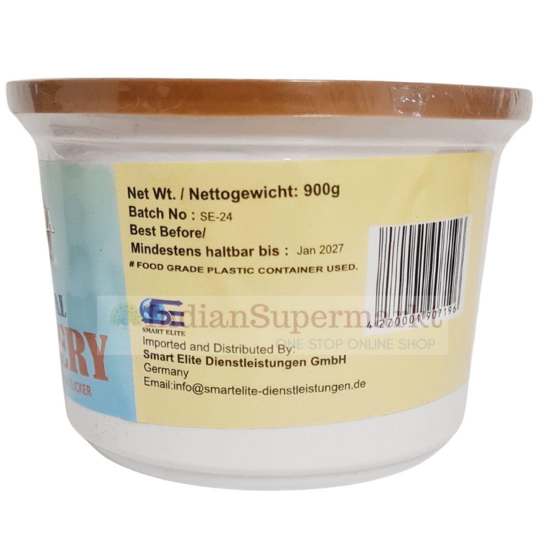 Adisha Natural Jaggery - Gur - Brown Tub 900gm