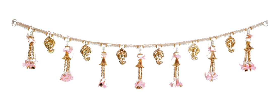 Royal Pink & Gold Pearl Toran