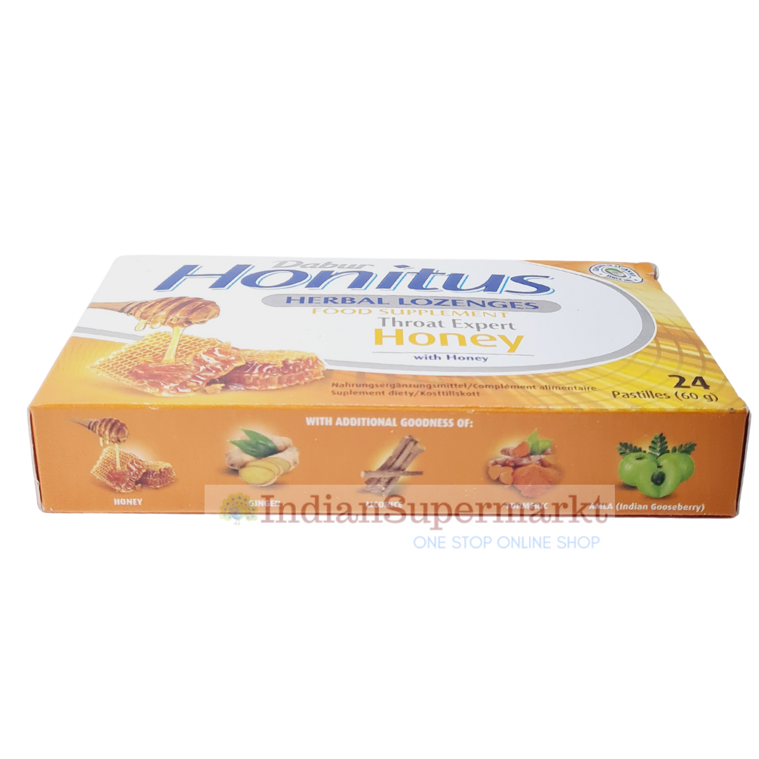 Dabur Herbal Honitus Lozenges - Honey - 24Lozenges
