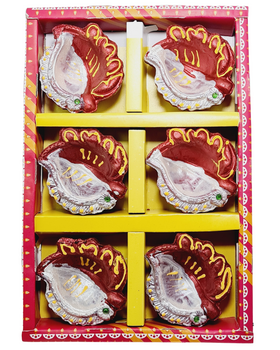 Clay Diya or  Mitti Diya  - Set of 6