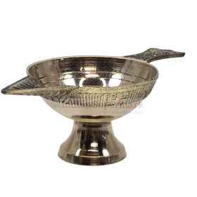 Brass Diya Jyot OM Engraved