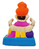 Eco Friendly Ganesha Phetawala Ganpati or Shadu Mitti Ganesha 9"