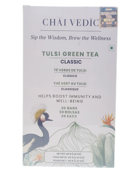 Chai Vedic Tulsi green Tea  20bags