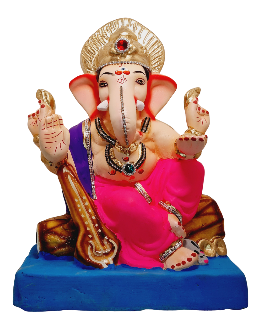 Eco Friendly Shree Veena Ganesh Murti or Shadu Mati Ganesha  in berlin- indiansupermarkt