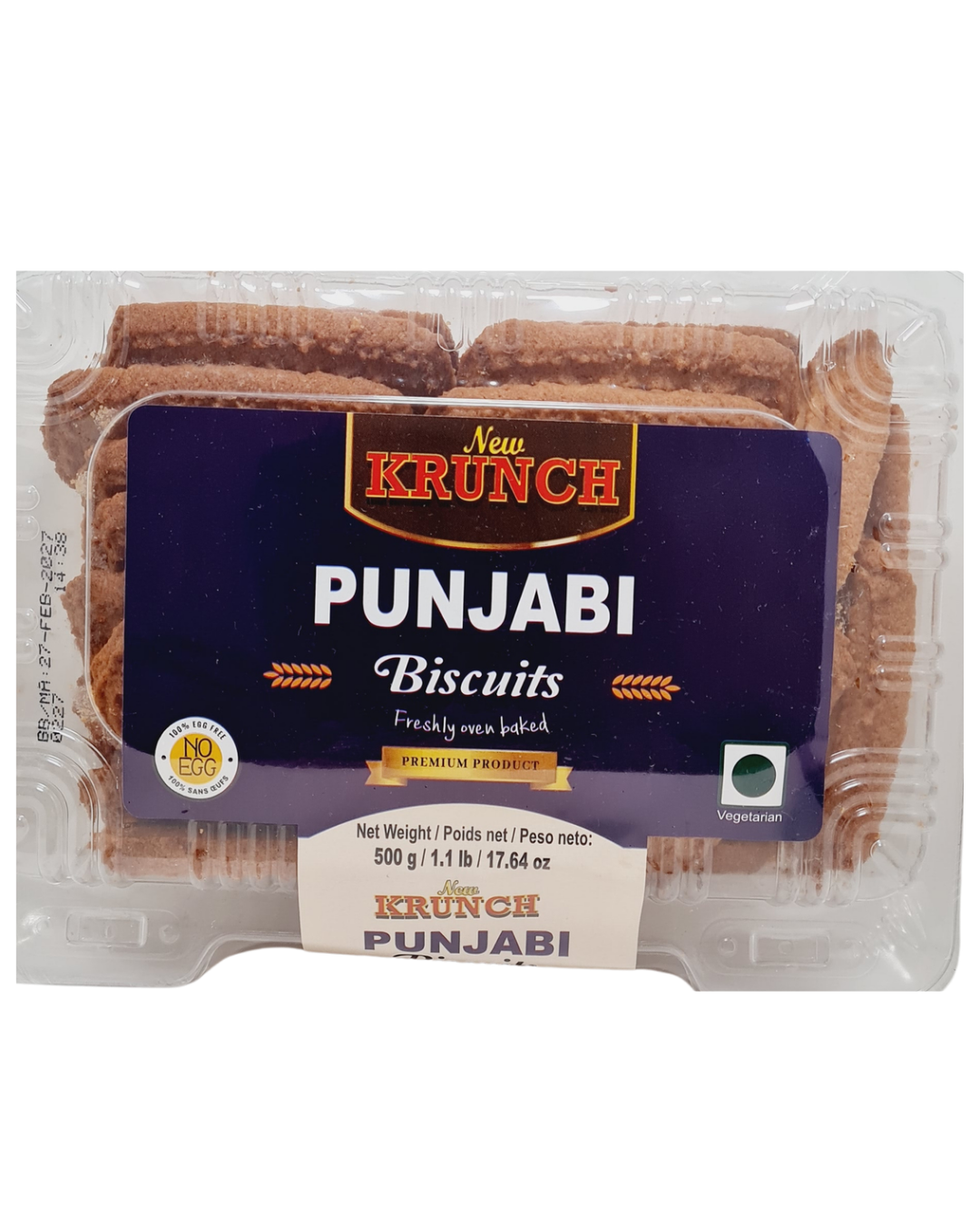 Vidhya/Krunch Punjabi Biscuits - Eggless -500gm