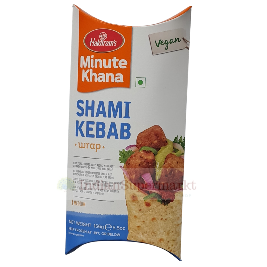 Haldiram Frozen Vegan Shami Kebab  Wrap (Delivery in Berlin) - IndianSupermarkt