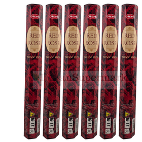 Hem Incense Sticks - Red Rose Pack of 6 X 15gm