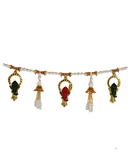 Golden & Pearl Beaded  Puja Ghar Toran