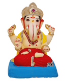 Eco Friendly Padmasana Ganpati Bappa Murti or Shadu Mati Ganesha 9"