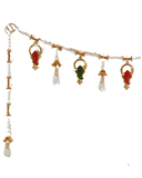 Golden & Pearl Beaded  Puja Ghar Toran