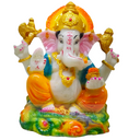 God Statue Poly Marble Lord Ganesha 6inc