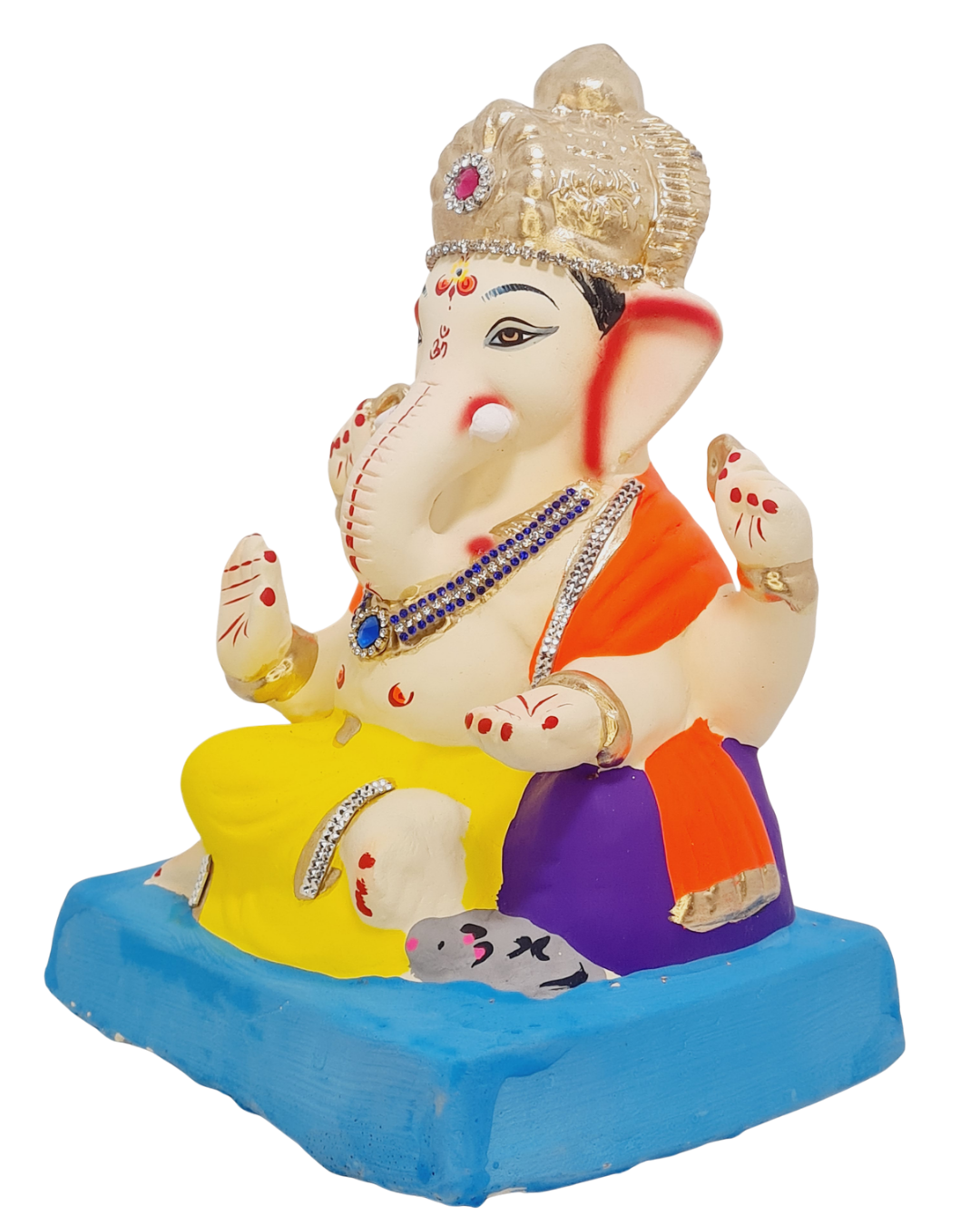 Eco Friendly Swami Samartha Ganesha or Shadu Mati Ganpati 9"