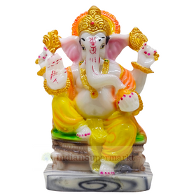 God Statue Poly Marble Lord Ganesha 5,5inc