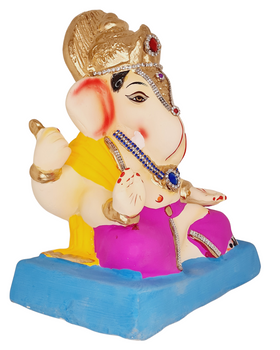 Eco Friendly Ganesha Dagdusheth Style Ganesha 9"