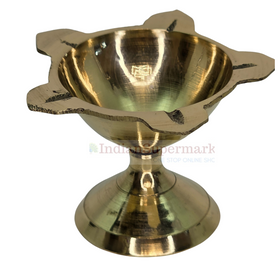 Brass Diya 5 Sided - Panch Wat
