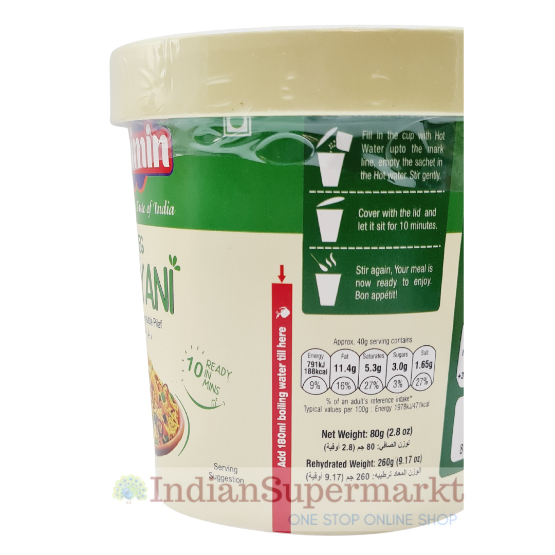 Jaimin Veg Biryani  (Ready in 10min) 80gm