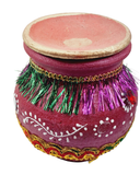 Clay or Mitti Kalash Karwa with Lid Medium