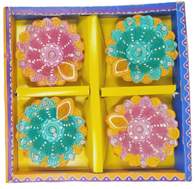 Clay Diya or Mitti Diya - Set of 4